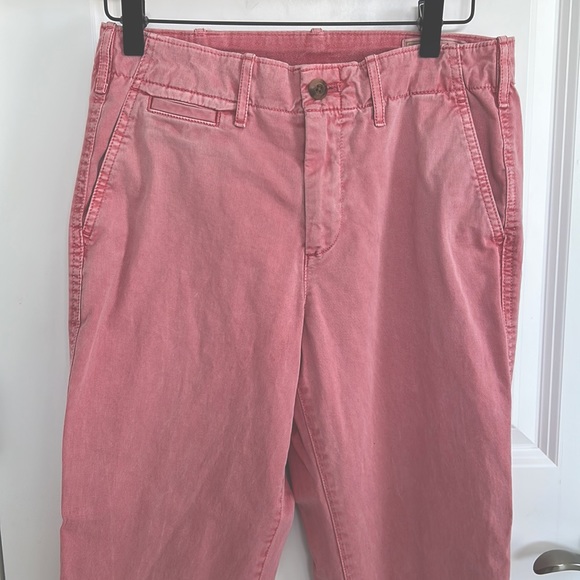 Gap Womens Size 4 High Rise Straight Leg Khaki Pants. Wider straight leg. - Picture 2 of 7